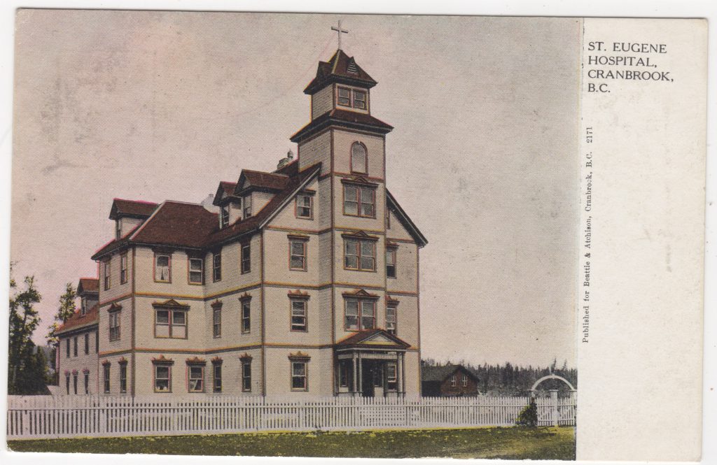 Hôpital St. Eugene, Cranbrook, ca. années 1900 (SHFCB 2016.02.177)