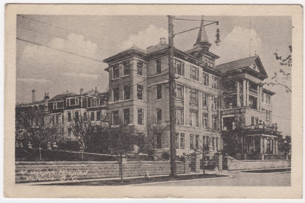Hôpital St. Joseph, Victoria; ca. années 1900 (SHFCB 2016.02.138)